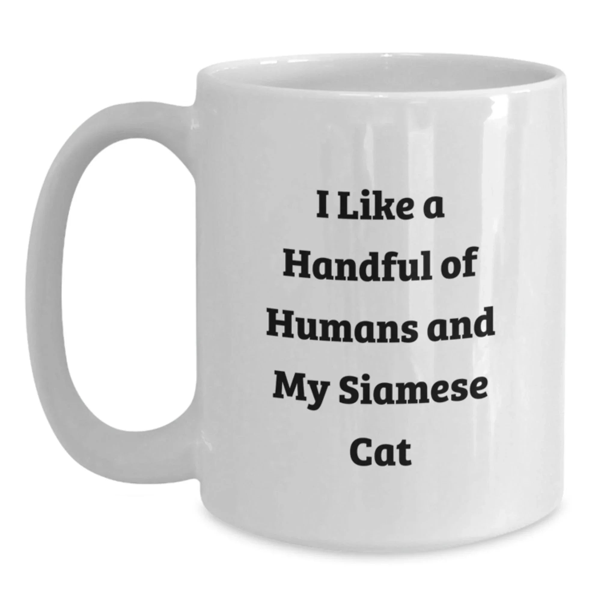 Siamese Cat Lover Christmas Unique Gift Funny White Coffee Mug for Friends and Family