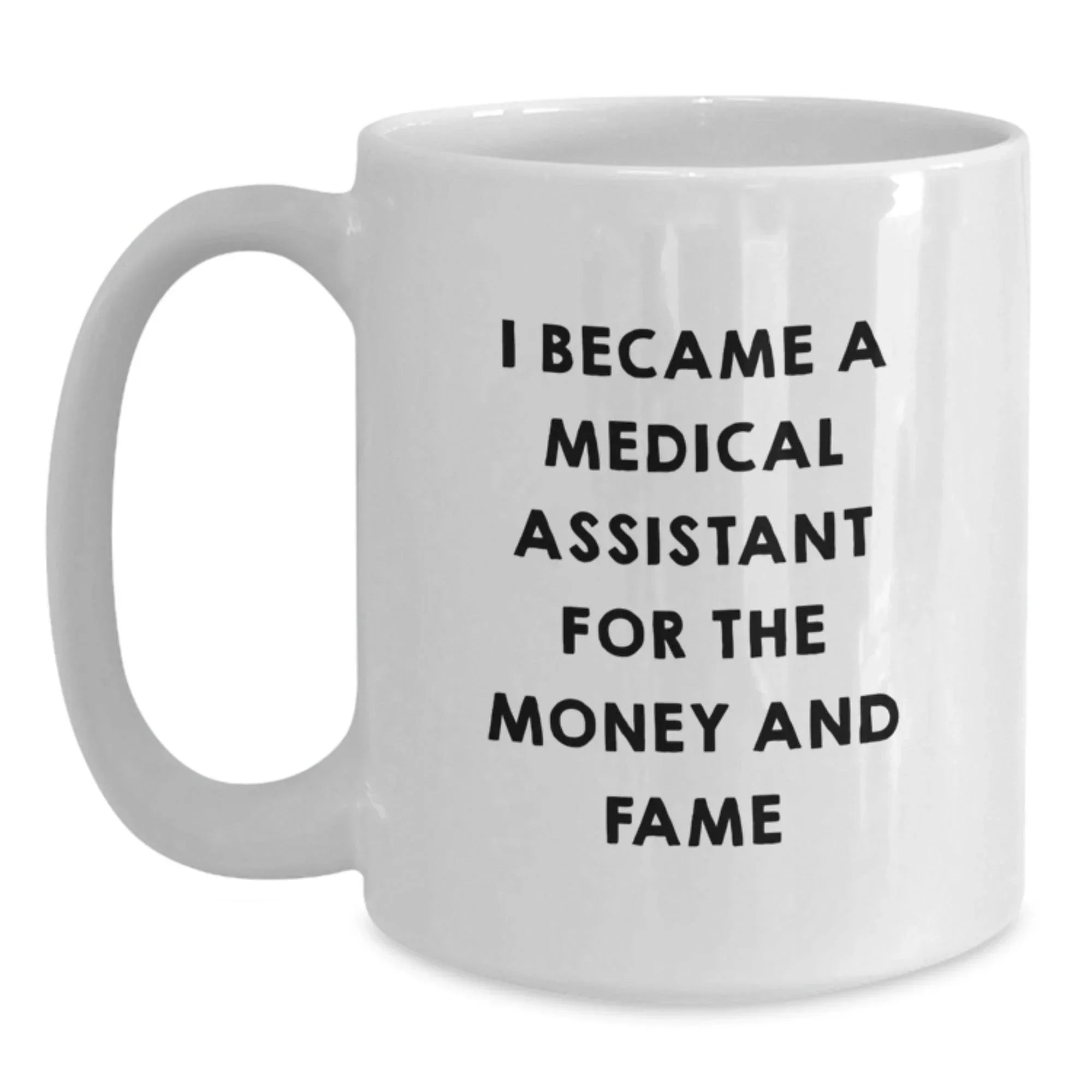 Funny Medical Assistant White Coffee Mugs Gifts from Men to Medical Assistants on Christmas Unique