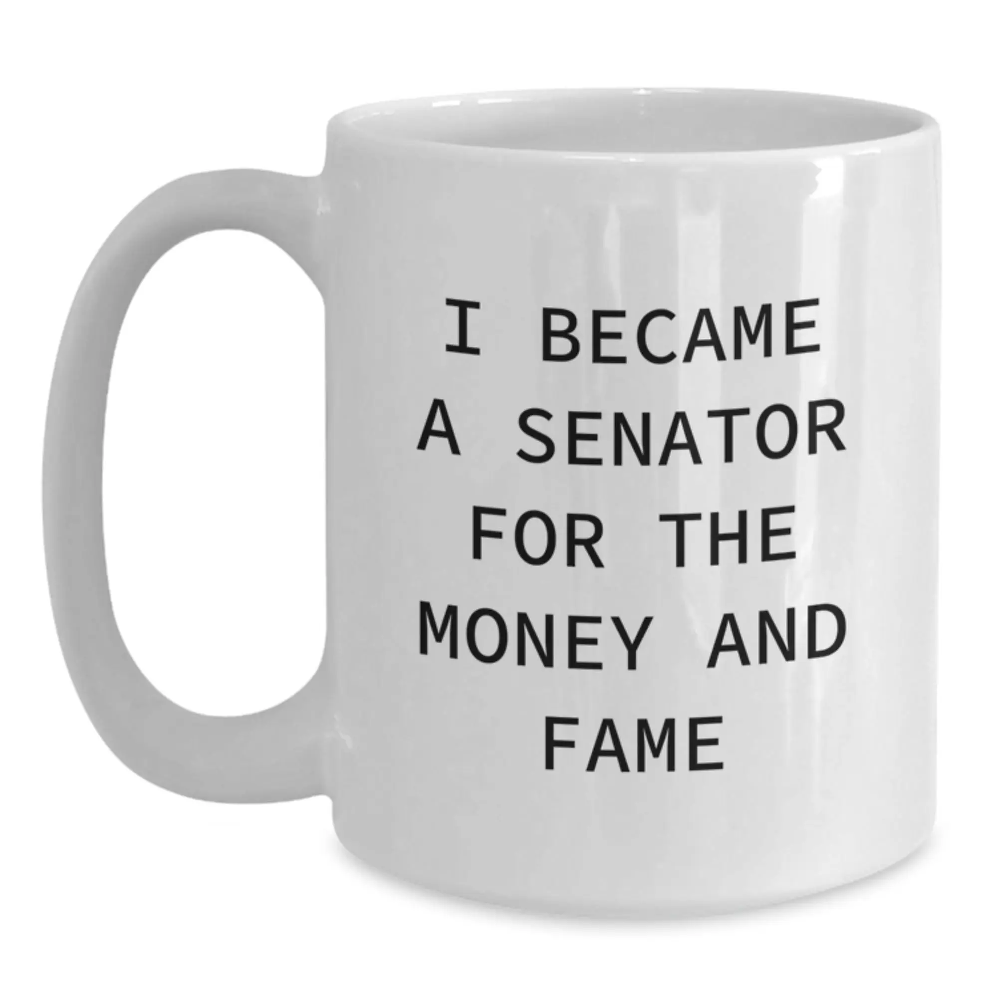 Senator White Coffee Mug Funny Gift for Senator Friends Family Birthday Unique Idea - Main