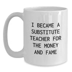 Funny Substitute Teacher Gifts for Christmas Unique Presents for Men and Women Friends Coworkers Family