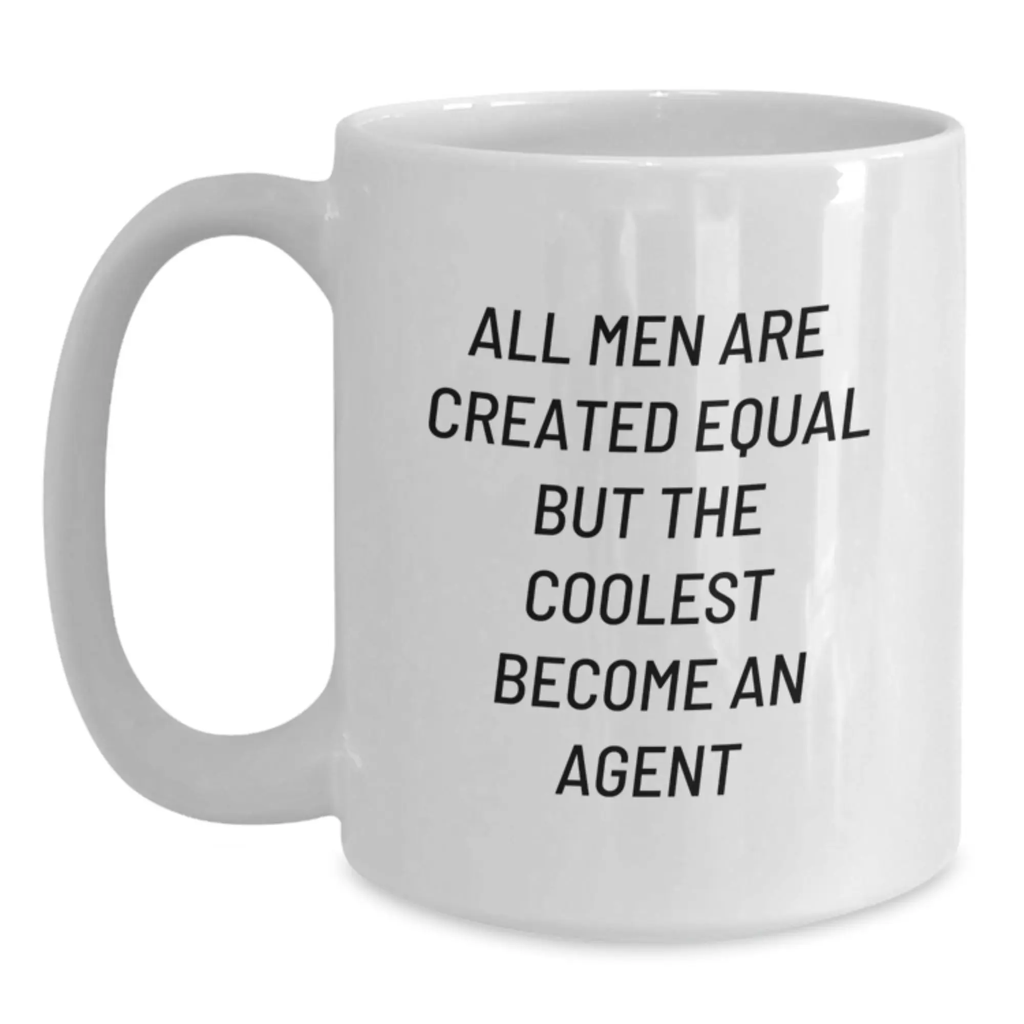 Agent Keepsake White Coffee Mug for Him Birthday Gift Premium 11oz - Main