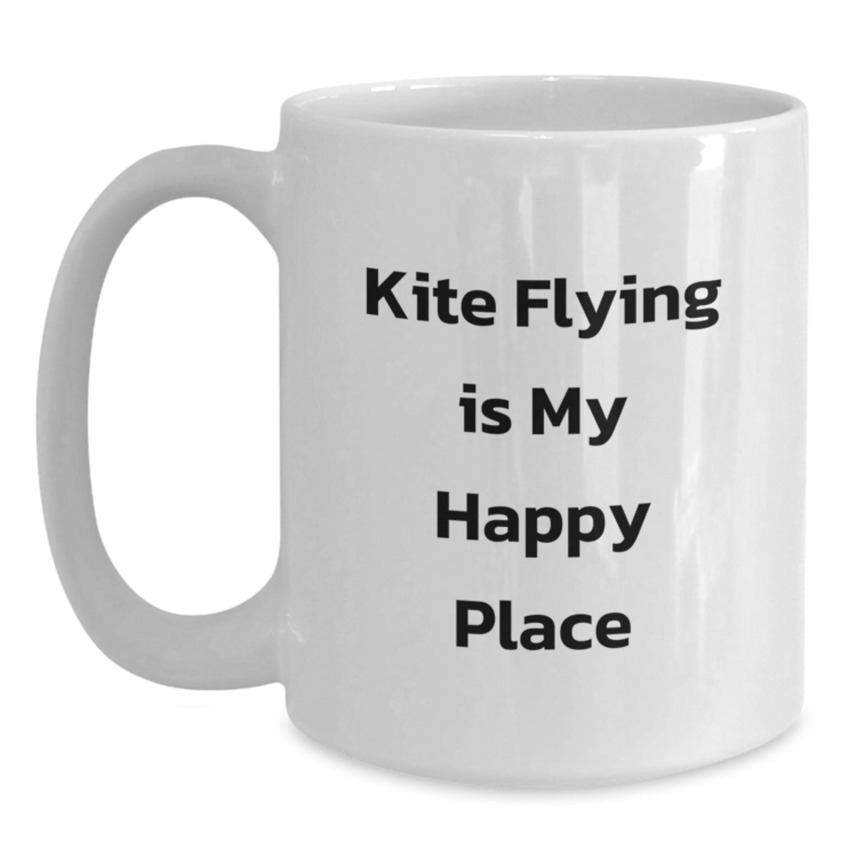 Christmas Gift For Her Joyful Kite Flying Present - White Coffee Mug - Main