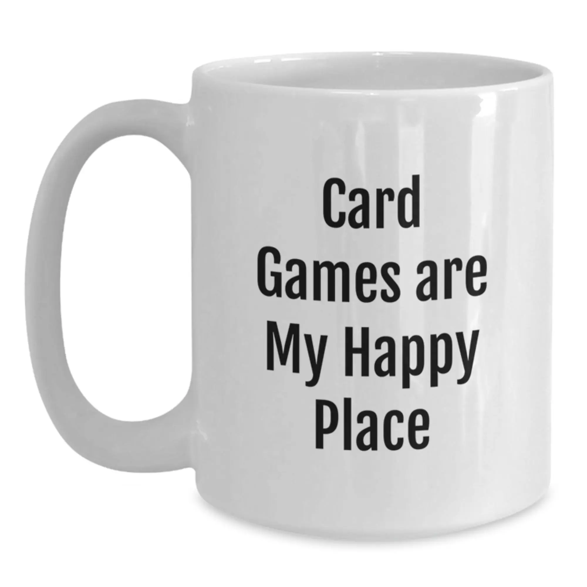 Funny Card Games Gifts for Card Game Enthusiasts, White Coffee Mug, Perfect for Graduation Unique Gifts from Friends and Family - Main