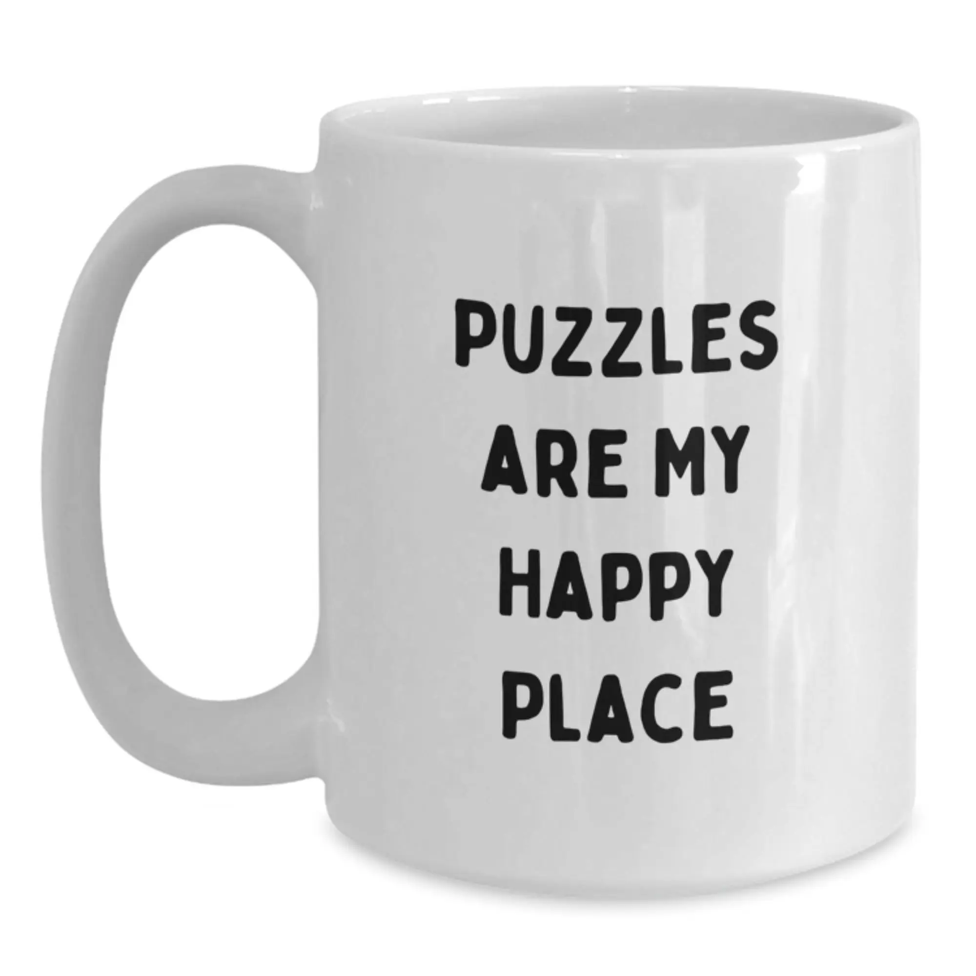 Funny Puzzles Gifts for Puzzle Enthusiasts, White Coffee Mug, Gifts from Family to Friends, Graduation Unique Presents - Main