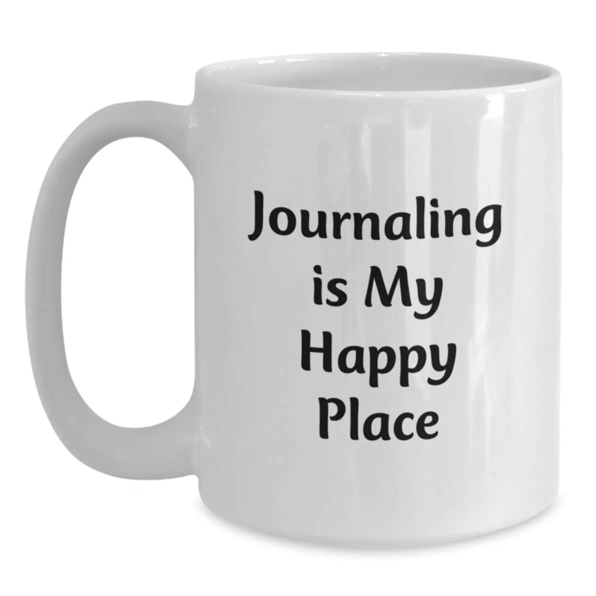 Funny Journaling Quotes, Gifts for Journaling Lovers, White Coffee Mugs, Unique Graduation Gifts from Family, Friends, Coworkers - Main