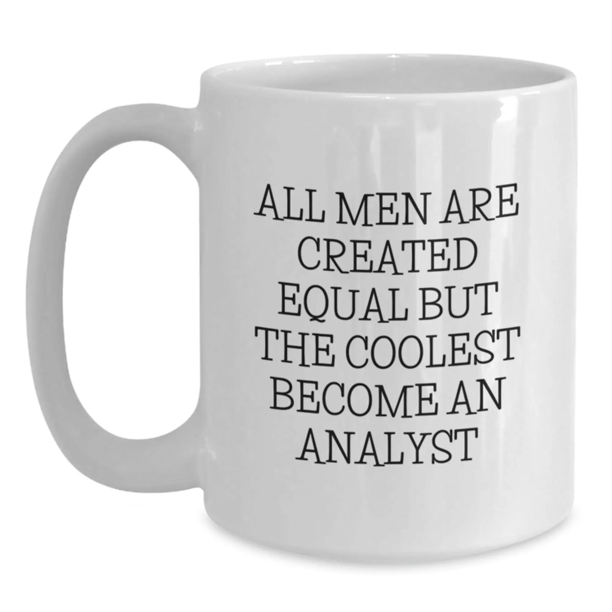 Analyst Keepsake White Coffee Mug for Him Graduation Surprise Gift - Main