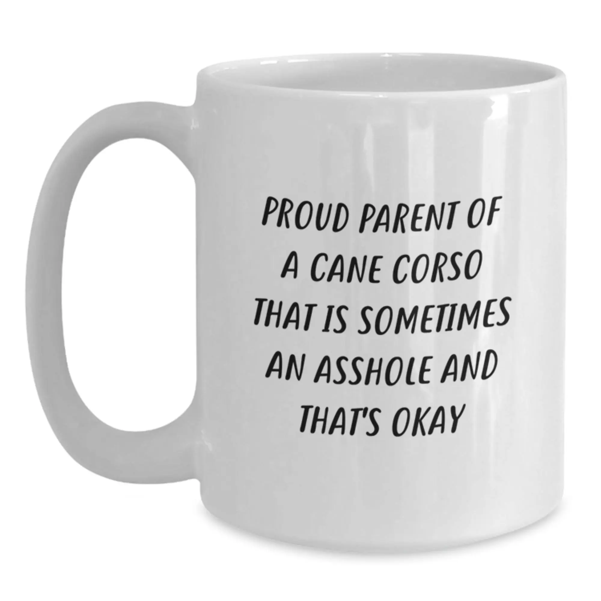 Funny Cane Corso Dog White Coffee Mug Gifts for Dad on Father's Day from Son - Main