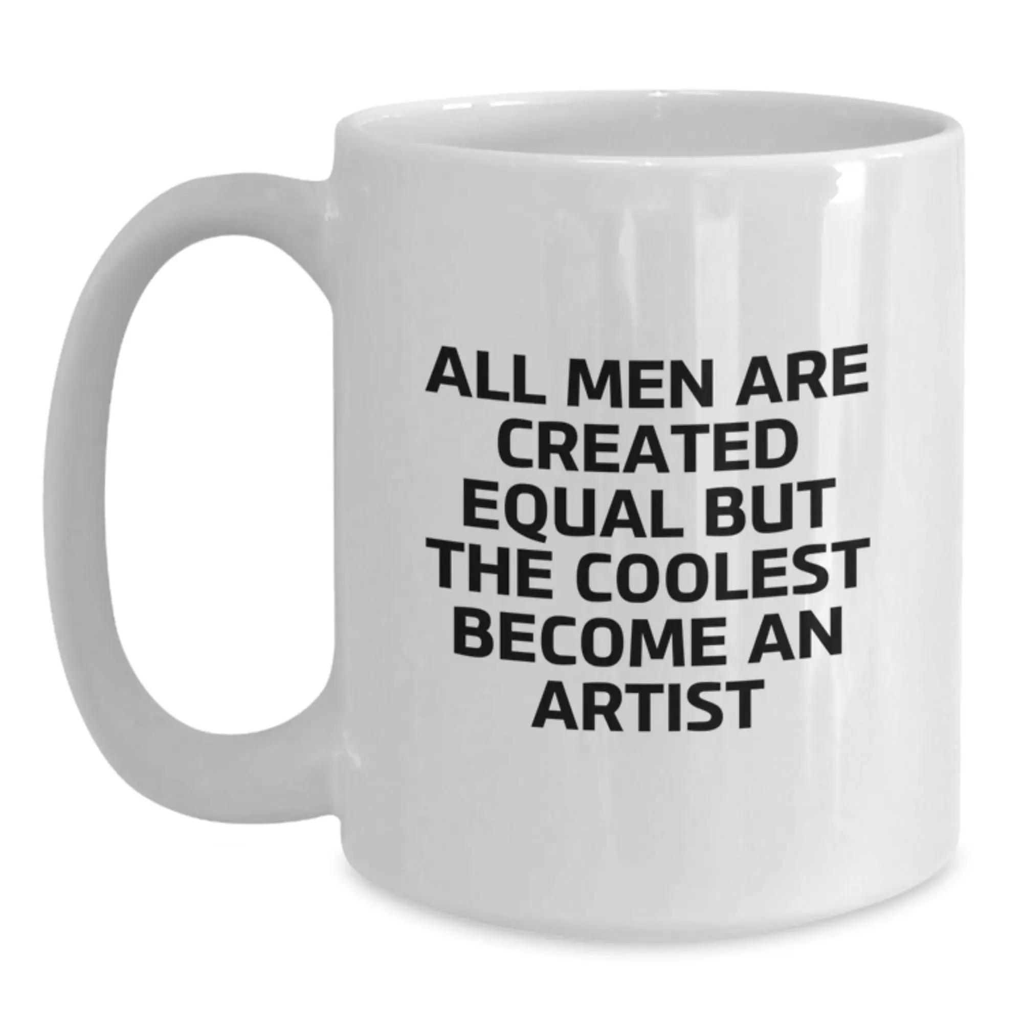 Artist Keepsake White Ceramic Coffee Mug 11oz for Him Birthday Gift - Main