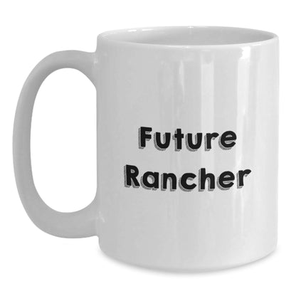 Funny Rancher Gifts for Christmas - Inspirational White Coffee Mug for Men, Women, or Family Friends - Main