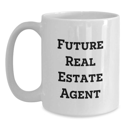 Funny Quotes for Real Estate Agents Gifts from Friends and Family, White Coffee Mug, Unique Christmas Unique Gifts for Real Estate Agent, Men, Women, Coworkers, Family - Main