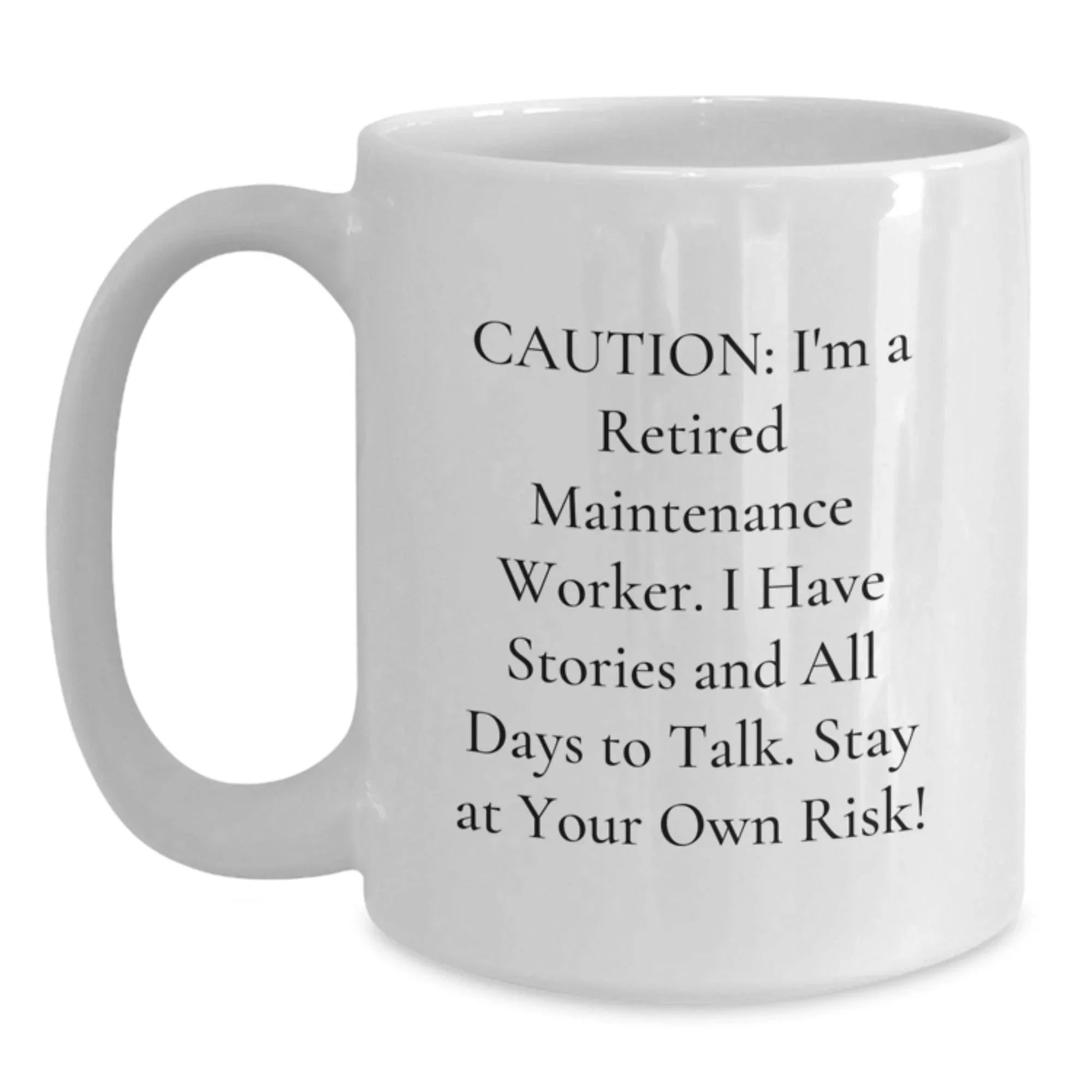 Funny Maintenance Worker Gifts for Christmas Unique White Coffee Mugs Gifts from Family