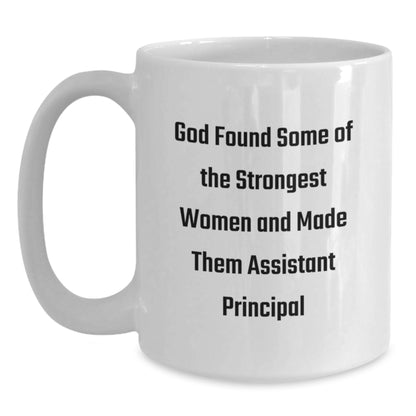 Funny Assistant Principal White Coffee Mug Gifts for Assistant Principal Women from Friends, Christmas Unique Gifts for Assistant Principals, Best White Coffee Mug for Assistant Principals - Main