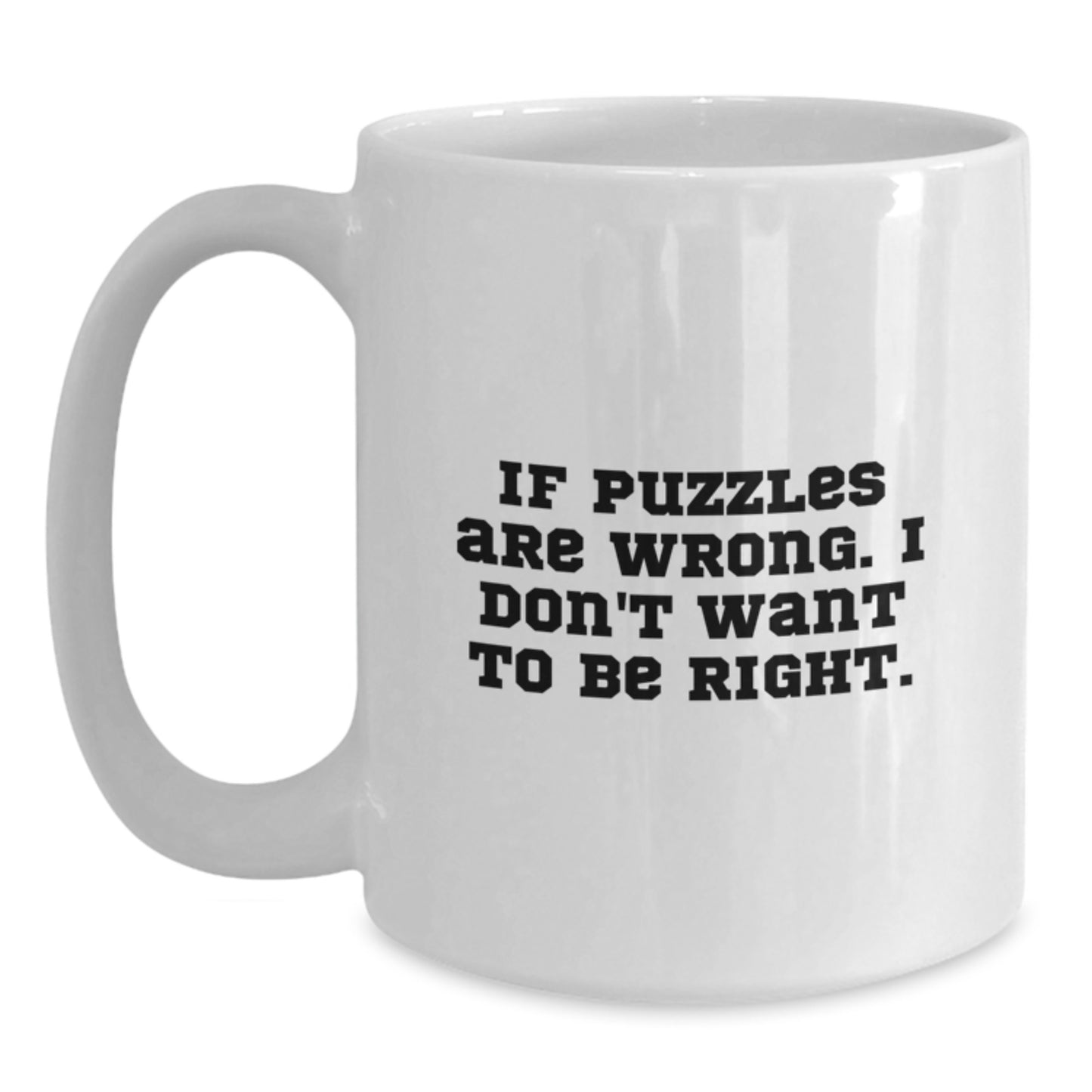 Funny Puzzles Gifts from Men to Friends - White Coffee Mug - Christmas Unique Gifts for Puzzles Lovers - Main