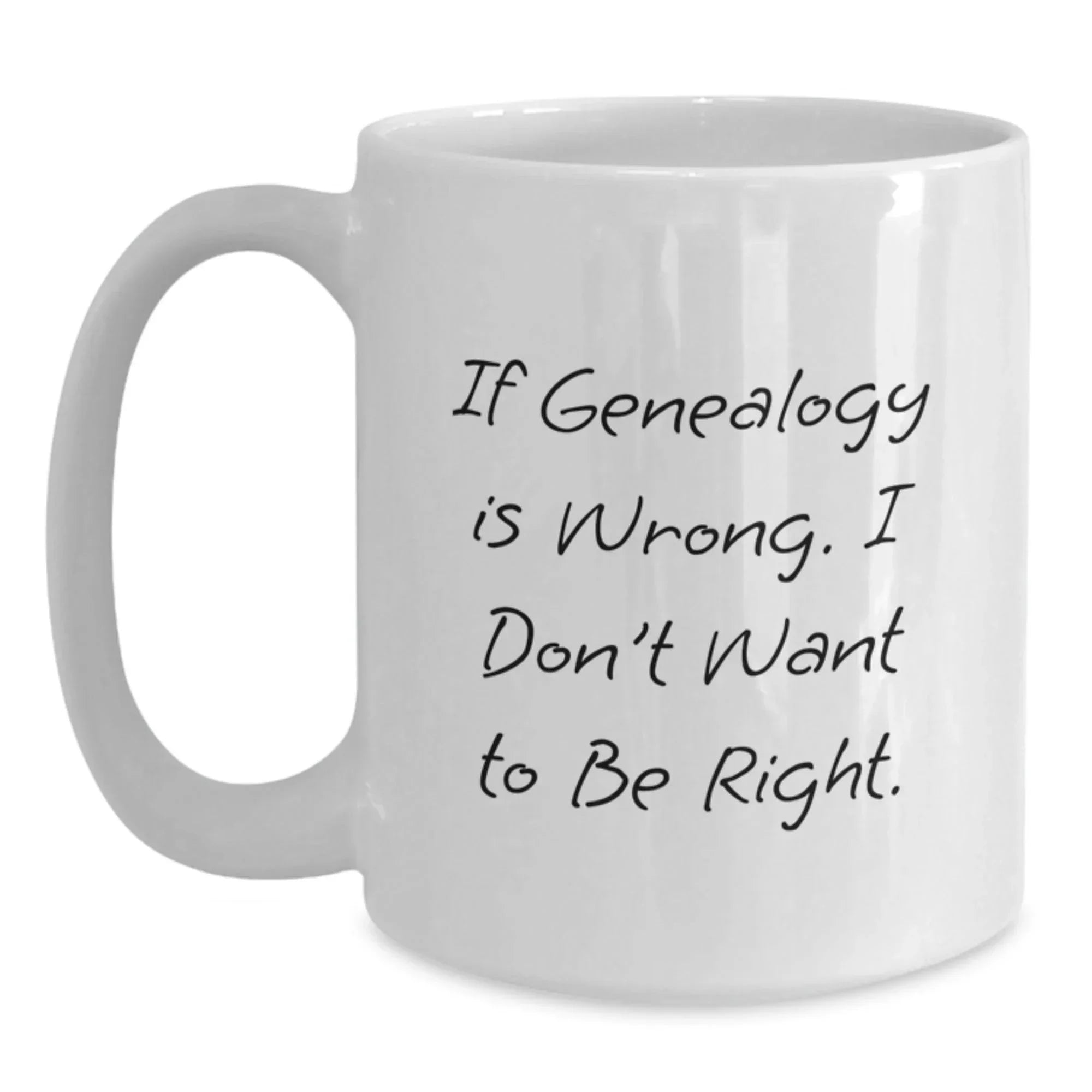 Funny Genealogy Mugs White Coffee Mug Gifts from Friends Family for Genealogy Enthusiasts Christmas Unique Presents