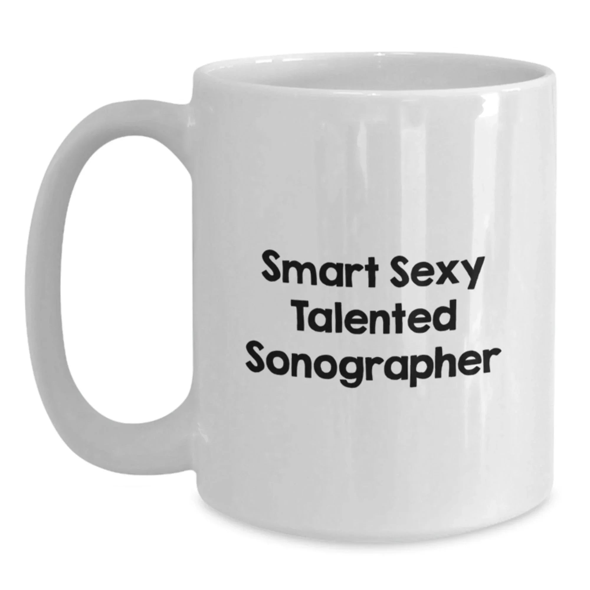 Sonographer Gifts from Friends - Funny White Coffee Mug - Graduation Unique Gifts for Her Him