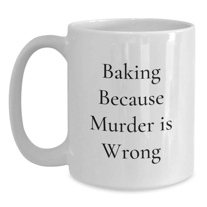 Baking Enthusiast Funny White Coffee Mug Gifts from Friends for Baking Lovers - Christmas Unique - Main