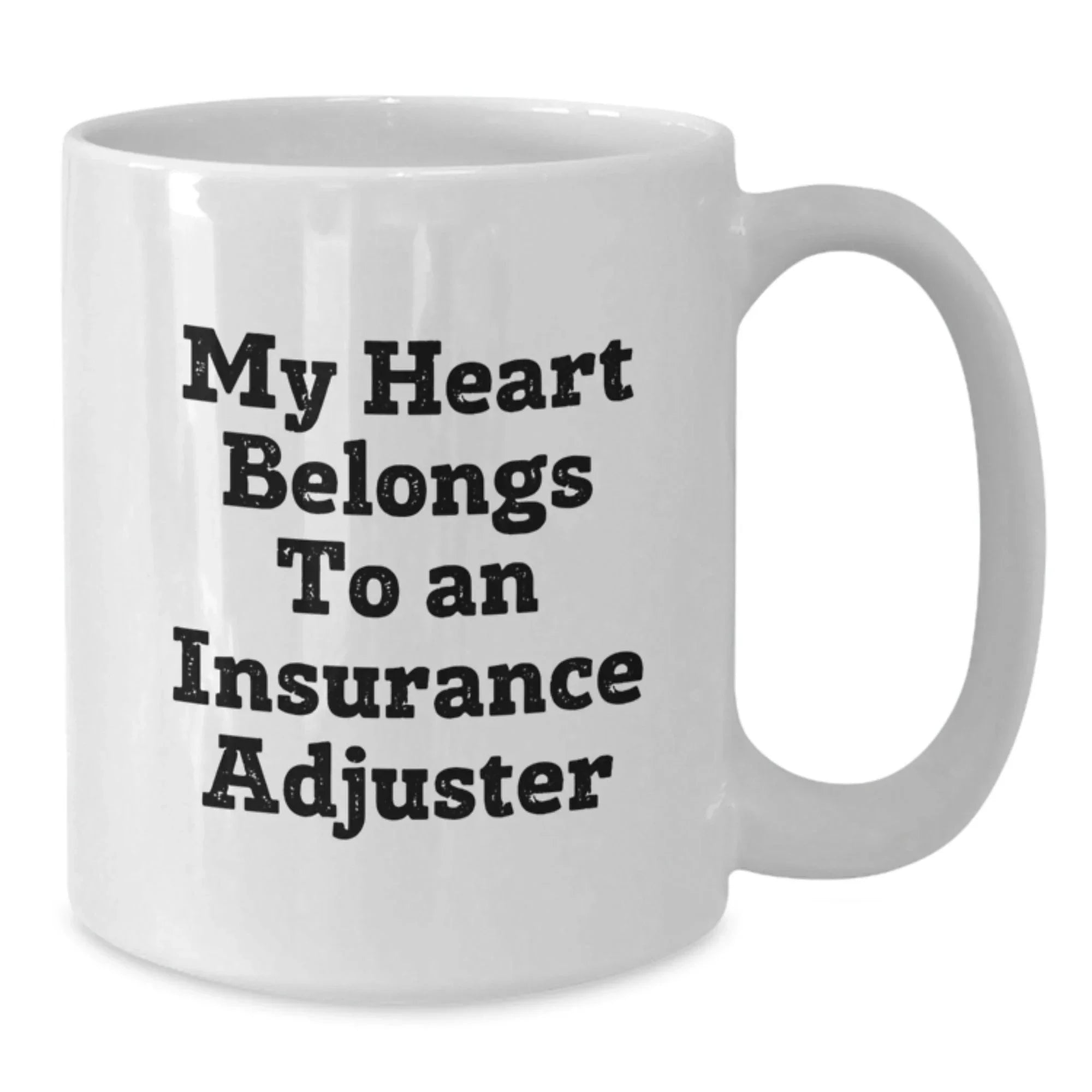 Funny Insurance Adjuster Gifts from Men and Women, Unique White Coffee Mugs for Insurance Adjuster, Christmas Unique Gifts