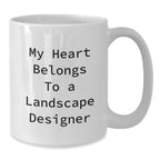 Funny Christmas Unique Gifts from Friends for Landscape Designer Lover White Coffee Mug