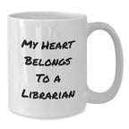 Funny Librarian Gifts from Friends for Librarian Lover White Coffee Mugs Christmas Unique Presents