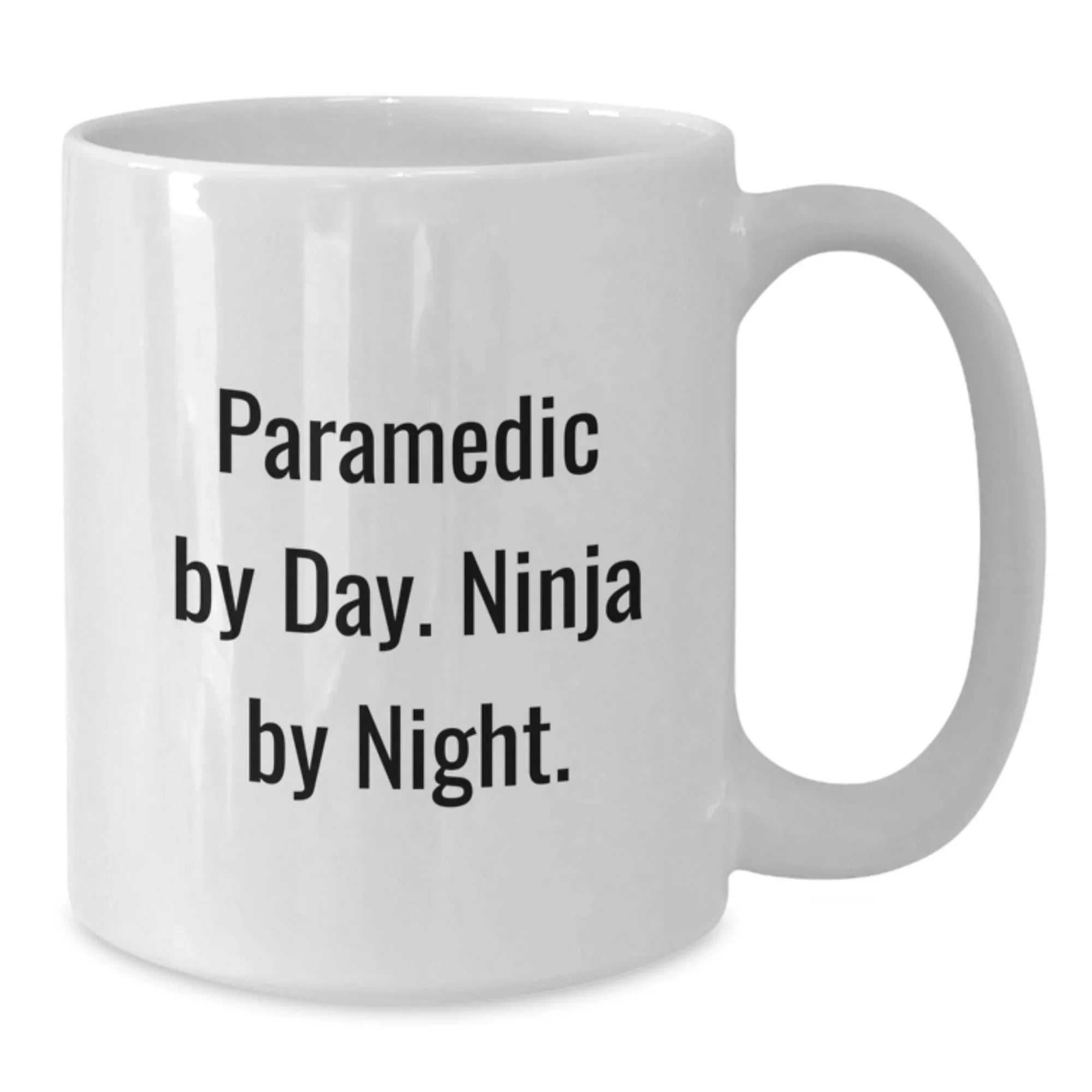 Funny Rescue Worker Gifts from Men to Rescue Worker - Rescue Worker By Day Ninja By Night White Coffee Mug Christmas Unique Gifts for Rescue Worker