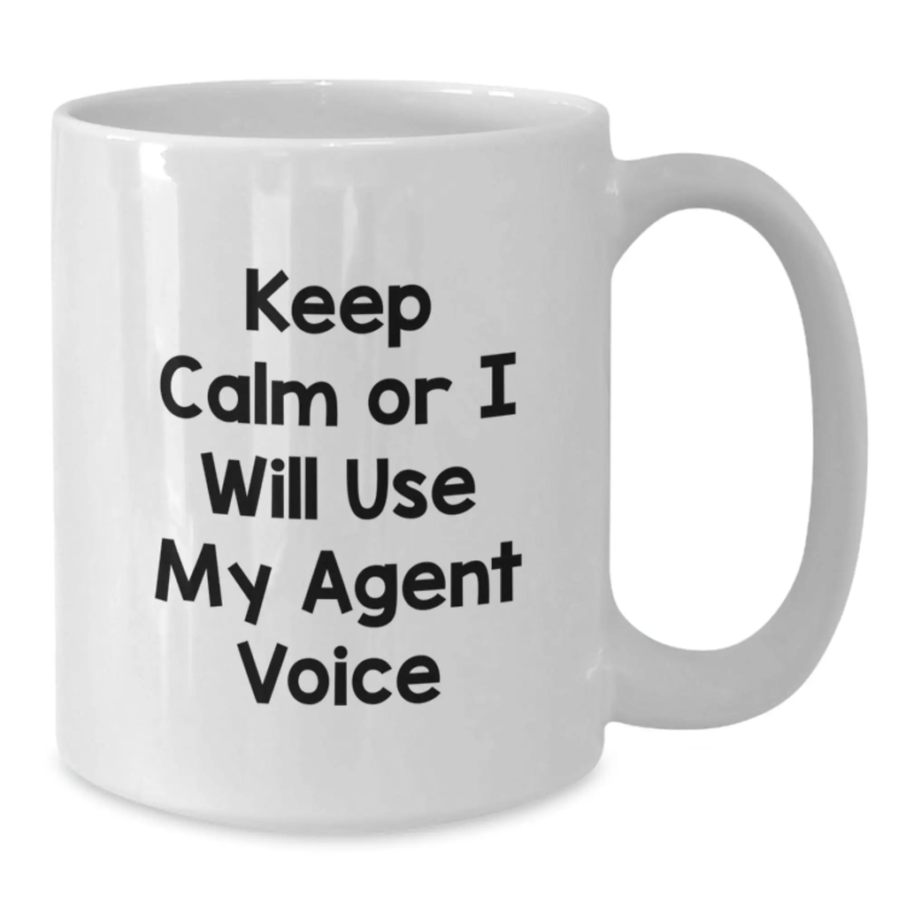 Funny Agent White Coffee Mugs Gifts from Men to Agent Graduation Unique Gifts - Additional