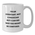 Funny Assistant Gifts from Friends, White Coffee Mug for Assistant, Christmas Unique Presents