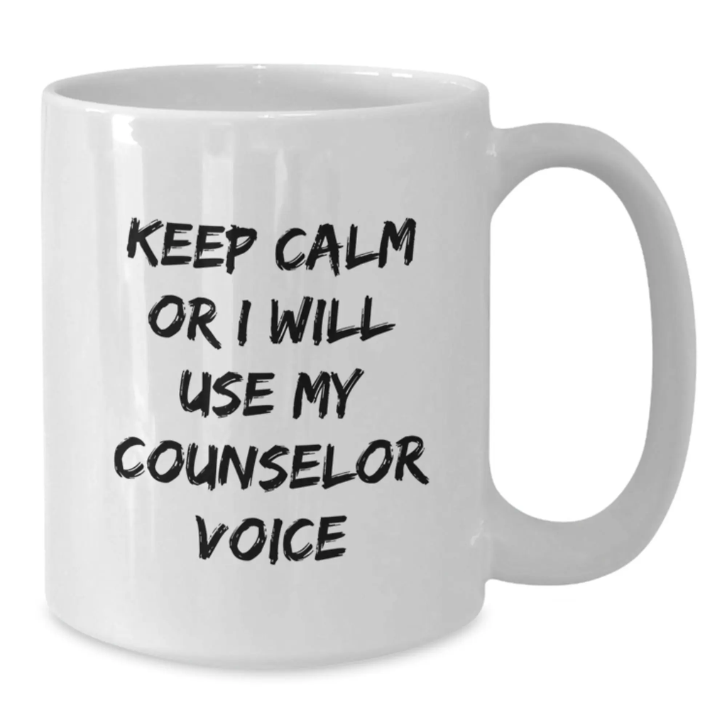 Funny Counselor Gifts from Men, Unique Counselor White Coffee Mugs for Father's Day Unique Gifts - Additional