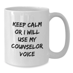 Funny Counselor Gifts from Men, Unique Counselor White Coffee Mugs for Father's Day Unique Gifts - Additional