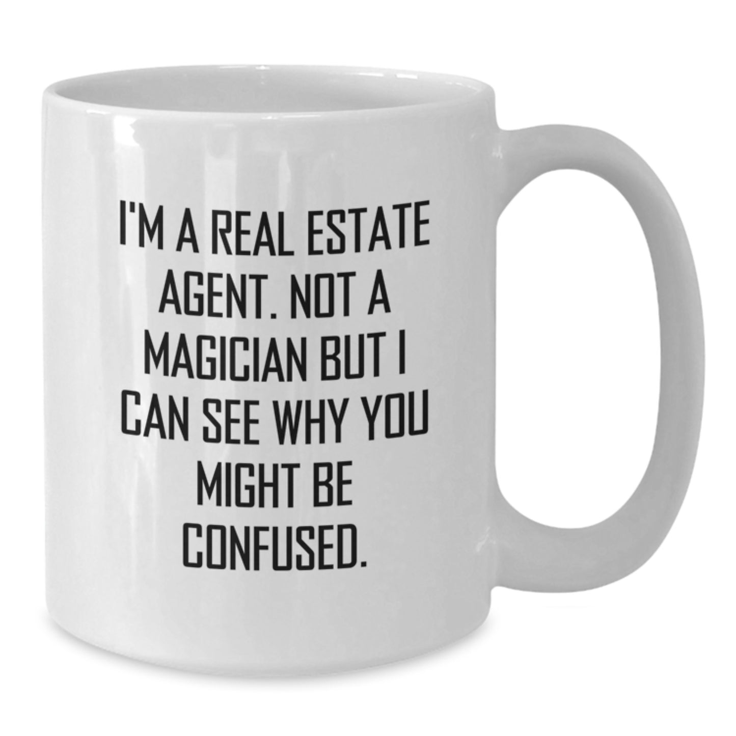 Funny Real Estate Agent Gifts from Friends, White Coffee Mug, Christmas Unique Mugs for Real Estate Agent Men - Additional