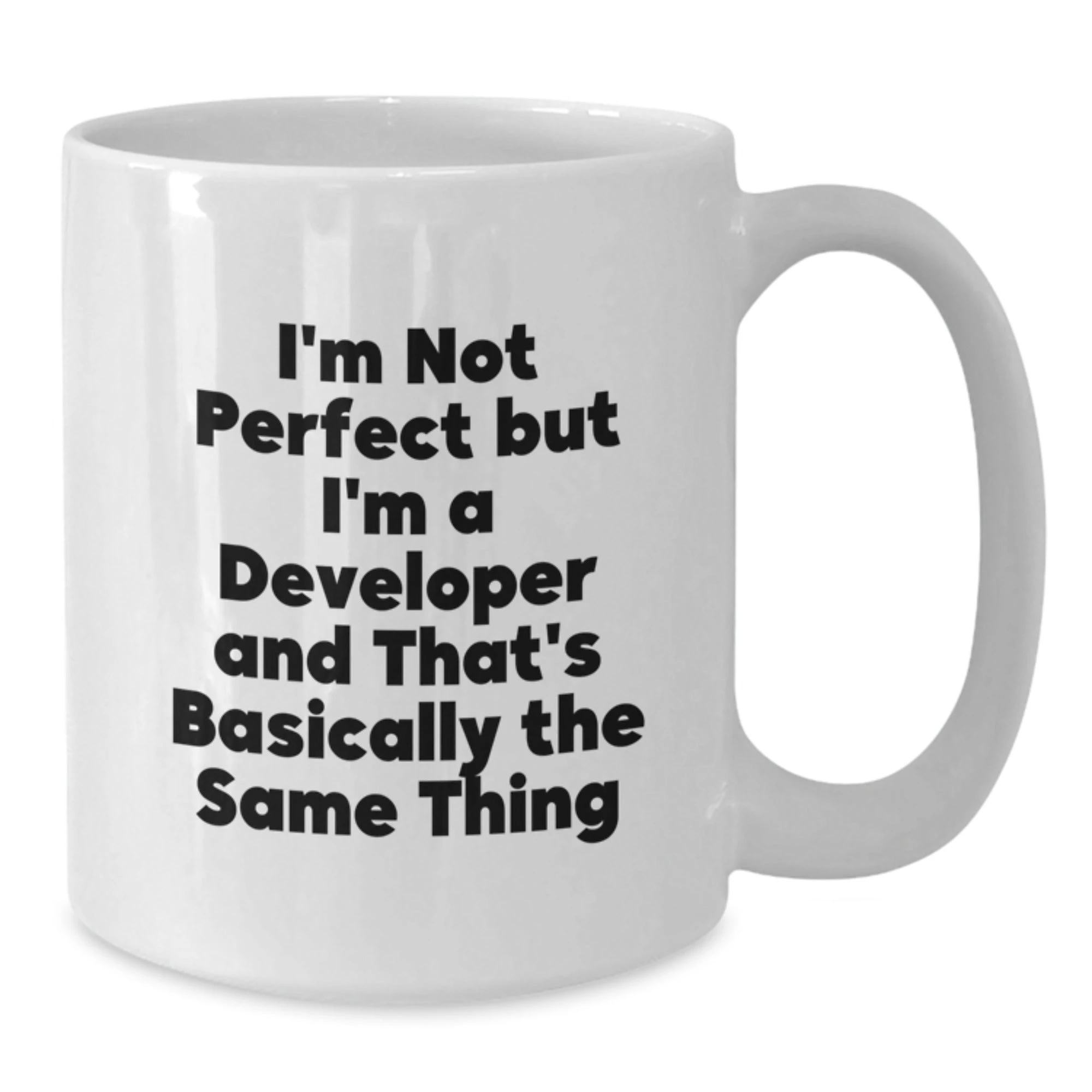 Funny Developer White Coffee Mug Gifts for Developer Men from Friends and Family on Valentine's
