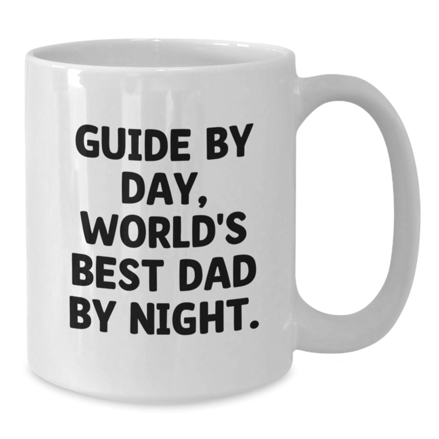 Guide Gifts by Day, Funny White Coffee Mugs by Night for Birthday, Gifts from Family, Guide Lovers, Funny Mug for Guide, White Coffee Mug Gifts - Additional