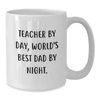 Funny Teacher Gifts from Men to Teachers - White Coffee Mug for Christmas Unique Gift Ideas