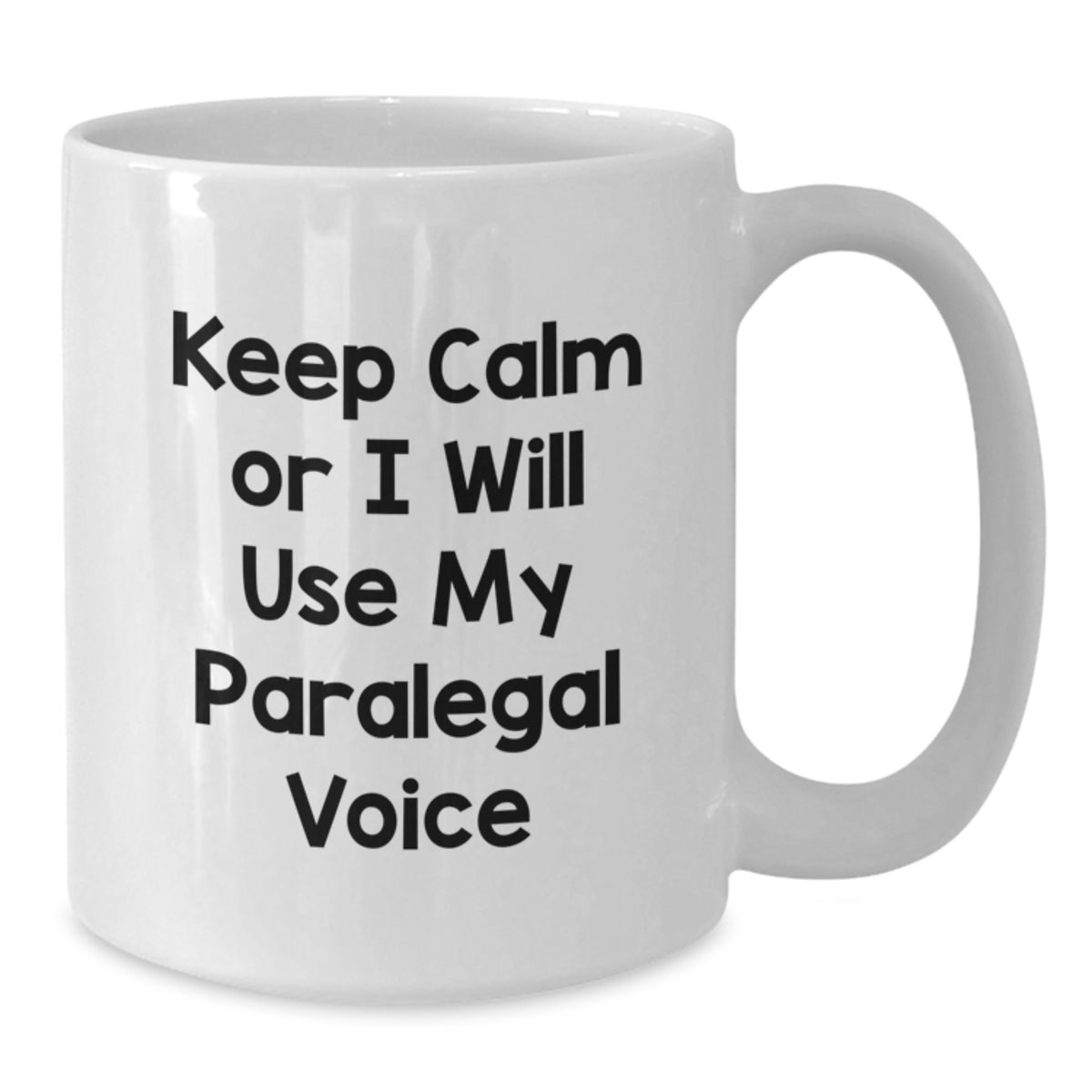 Christmas Gift for Her Keep Calm Paralegal Voice Mug Present - Additional