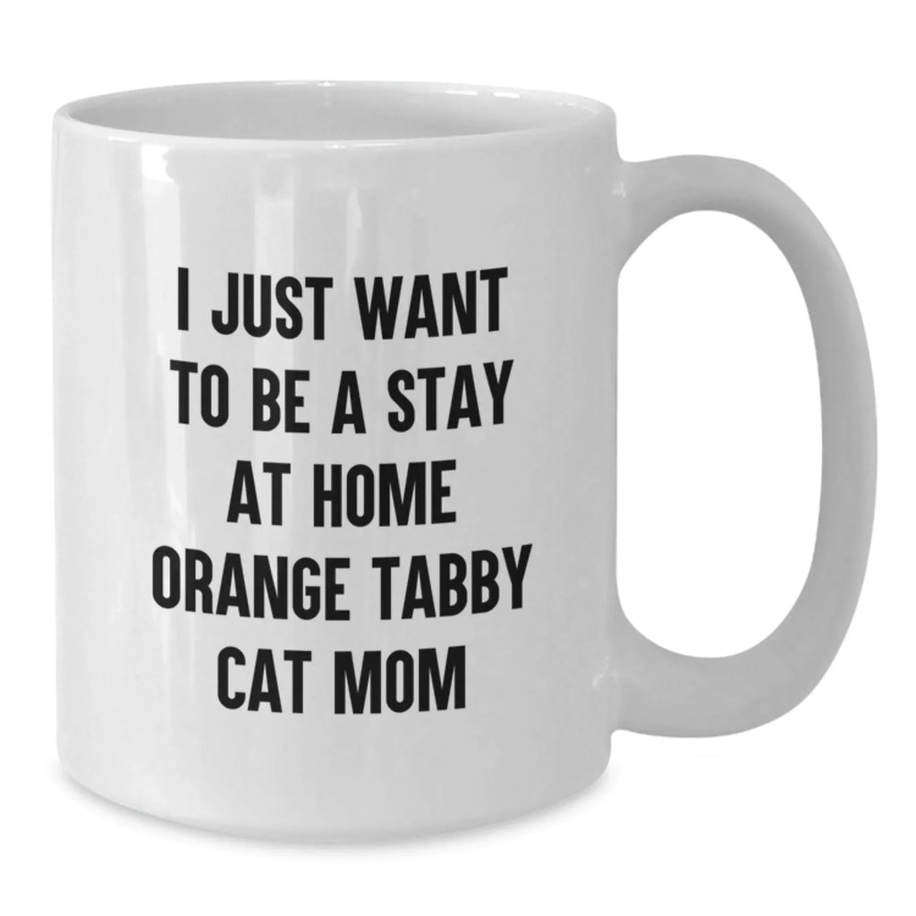 Funny Orange Tabby Cat Mugs Gifts from Friends to Family Members for Christmas Unique Presents
