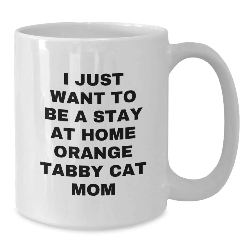 Unique Orange Tabby Cat Gifts for Orange Tabby Cat Lovers - Funny Mom Mug for Valentine's from Mom to Mom