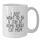 Funny Korat Cat Gifts for Korat Cat Lovers Gifts from Family or Friends White Coffee Mug Perfect for Christmas
