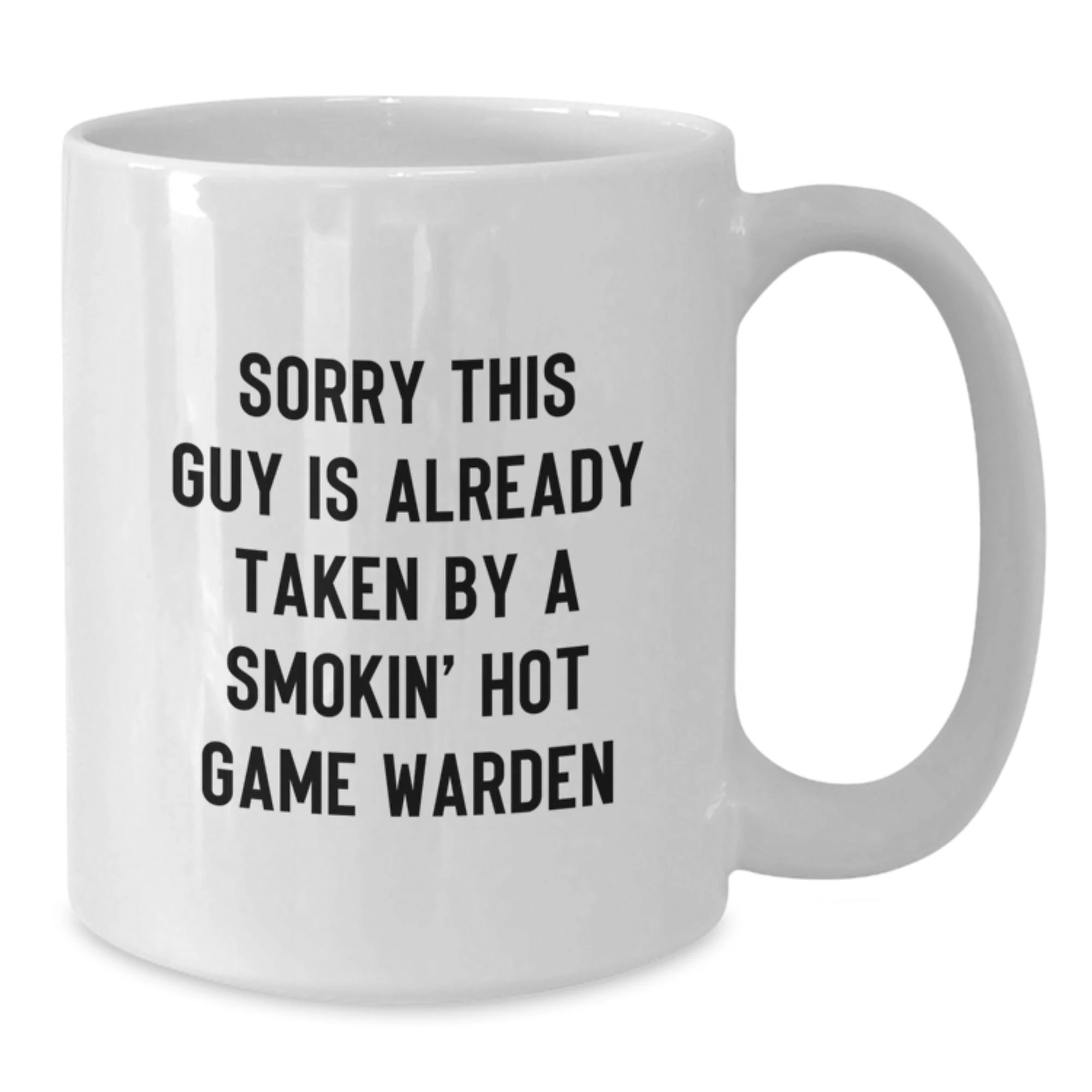 Funny Game Warden Gifts for Men, Unique White Coffee Mug, Christmas Unique Presents from Friends to Game Wardens
