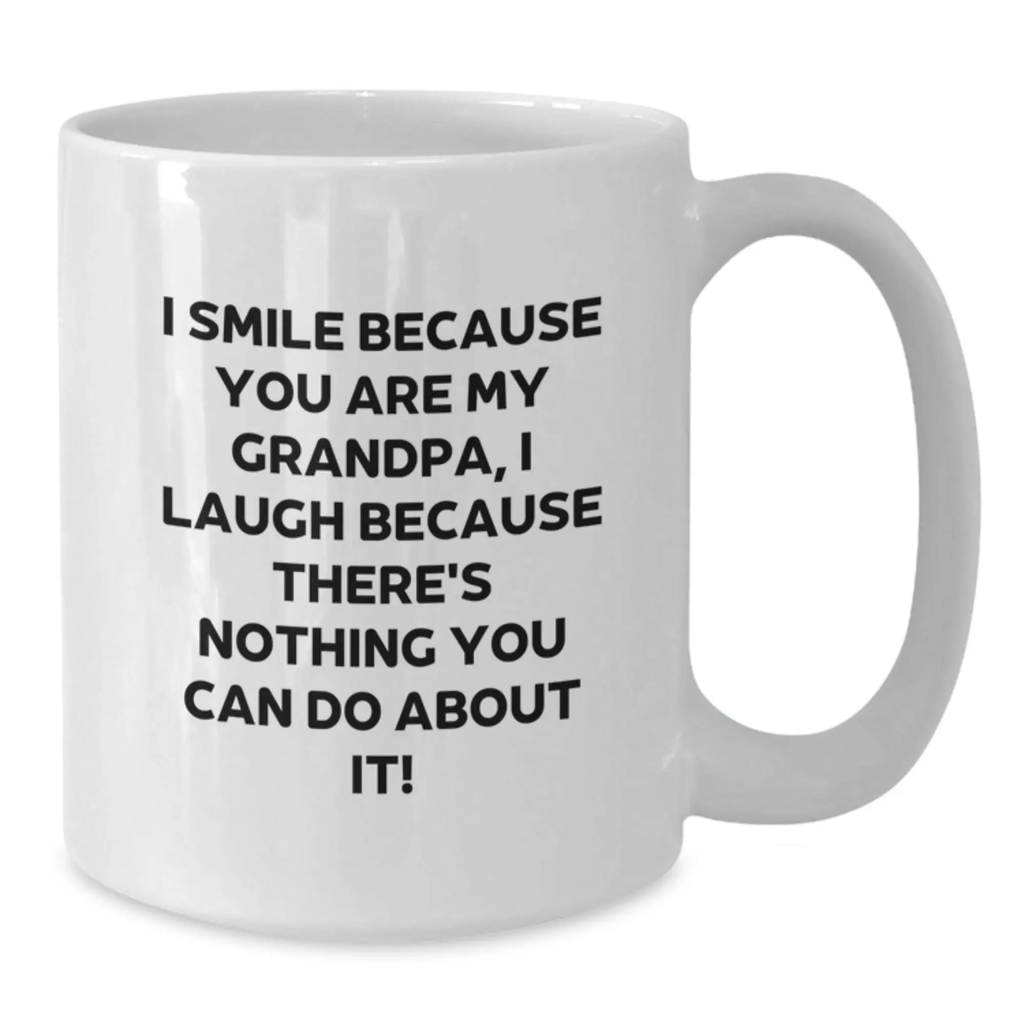 Funny Grandpa Quote White Coffee Mugs Gifts from Family for Grandpa, Unique Valentine's Unique Gifts - Additional