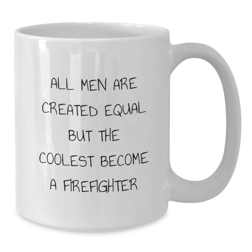 Firefighter Keepsake Mug for Him Birthday Gift Ceramic 11oz Microwave - Additional