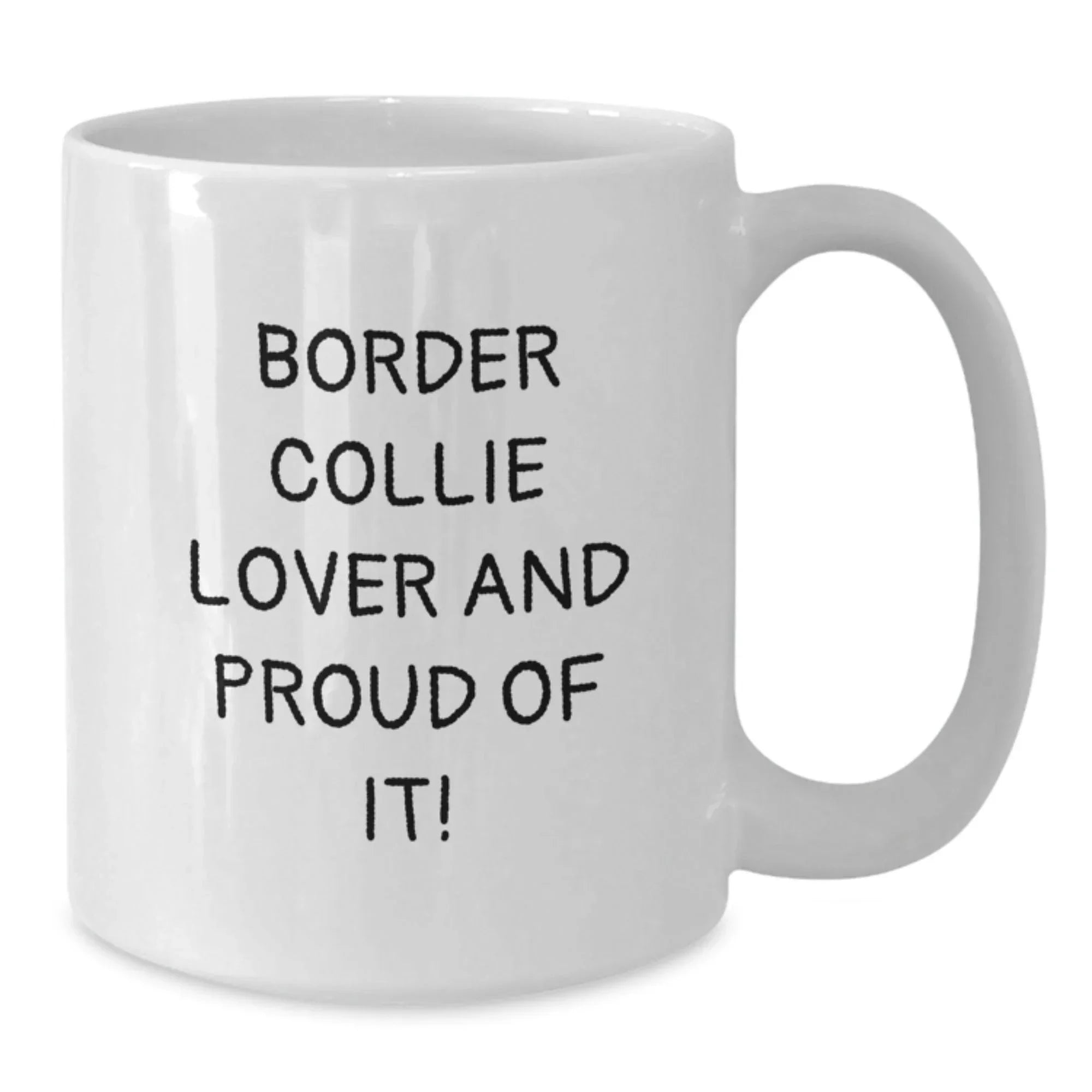 Funny Border Collie Coffee Mug For Dog Lovers Valentine Gift