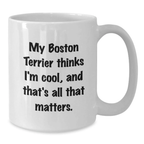 Funny Boston Terrier Dog White Coffee Mug Gifts for Men from Friends Birthday Unique Gifts - Additional
