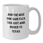 Texas Lovers Funny White Coffee Mug Gift For Valentine's Day