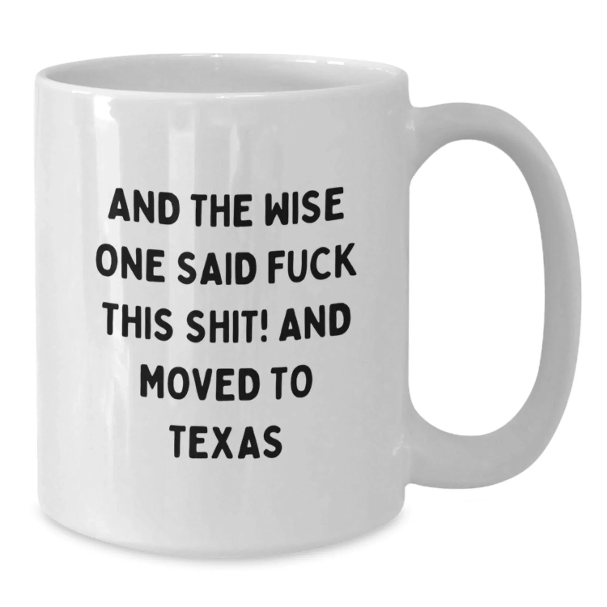 Texas Lovers Funny White Coffee Mug Gift For Valentine's Day