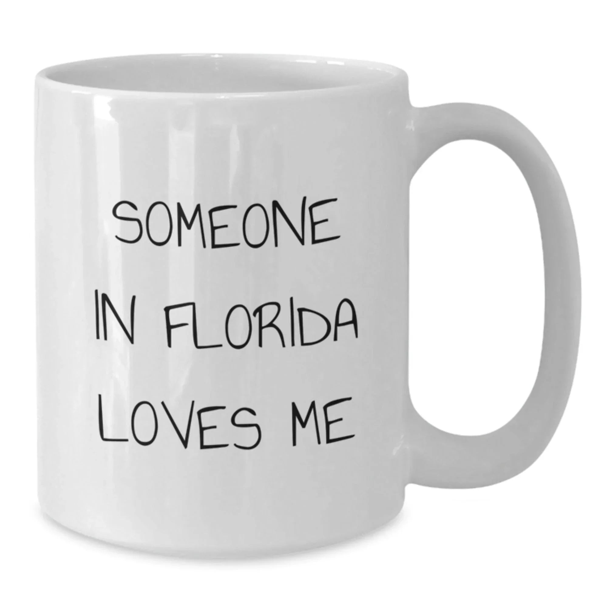 Funny Florida Lover White Coffee Mug Valentine Gift For Florida Fan