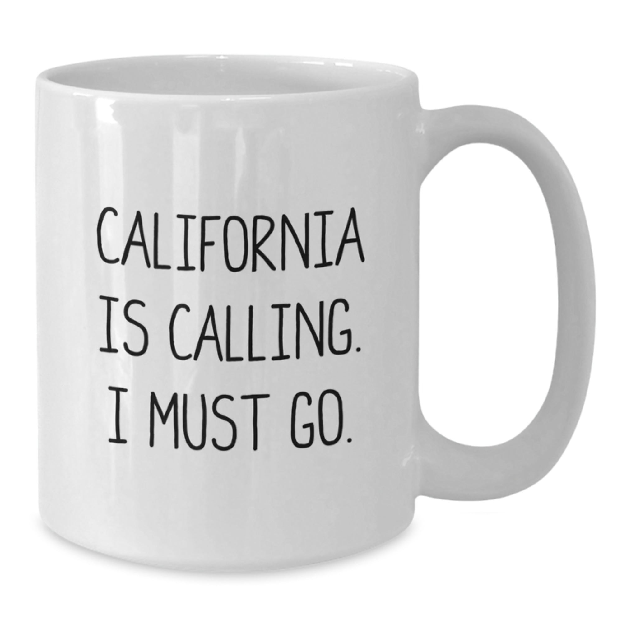 California Calling Funny White Coffee Mug Gifts for Men Friends from California, Unique Birthday Unique Gift Idea - Additional