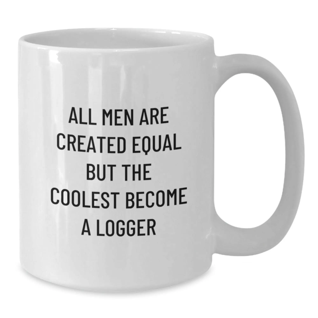 Birthday Gift Logger Keepsake White Coffee Mug for Her with Bold Quote - Additional