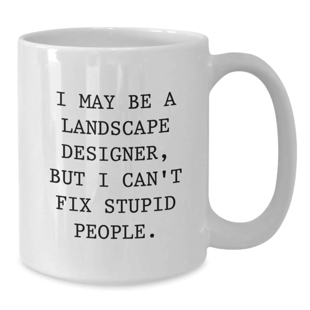 Birthday Gift Landscape Designer White Coffee Mug for Her Present - Additional