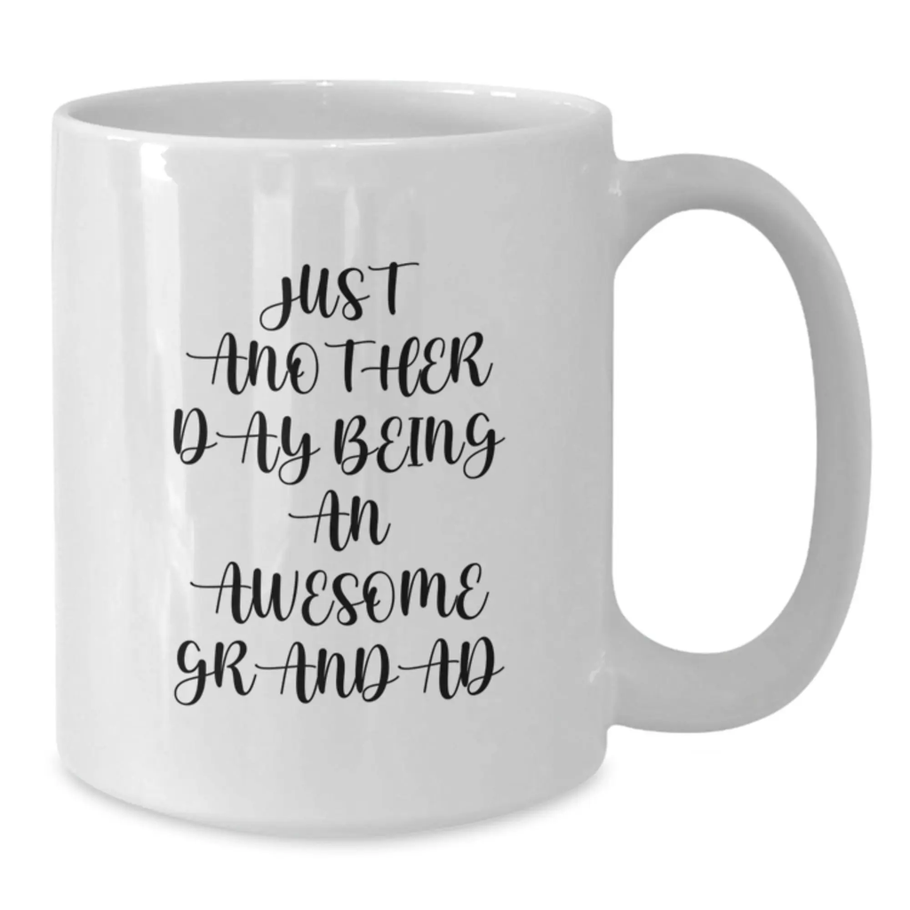 Grandad Keepsake Mug for Him Birthday Gift – Just Another Day Being An - Additional