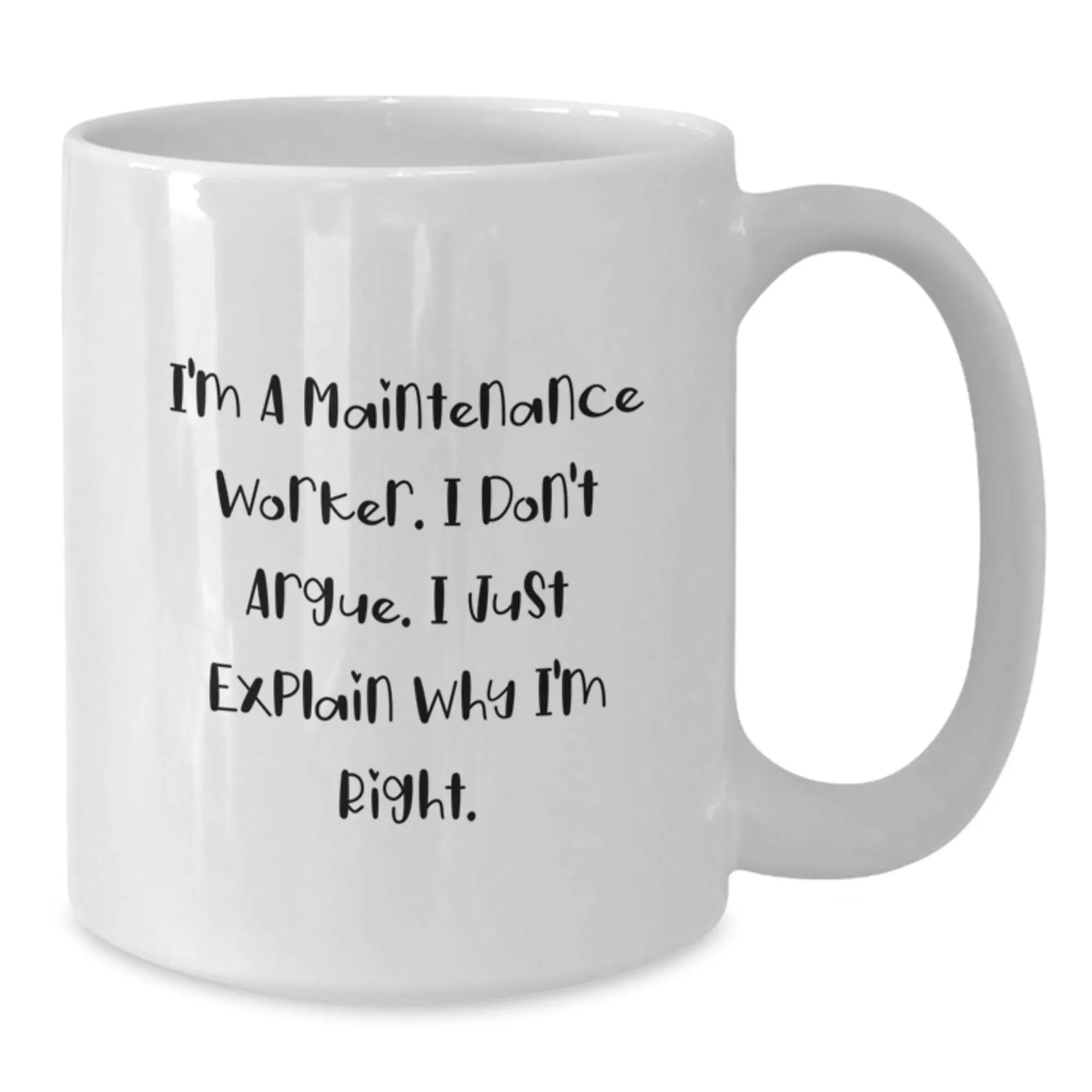 Maintenance Worker Keepsake White Coffee Mug for Him Birthday Gift - Additional