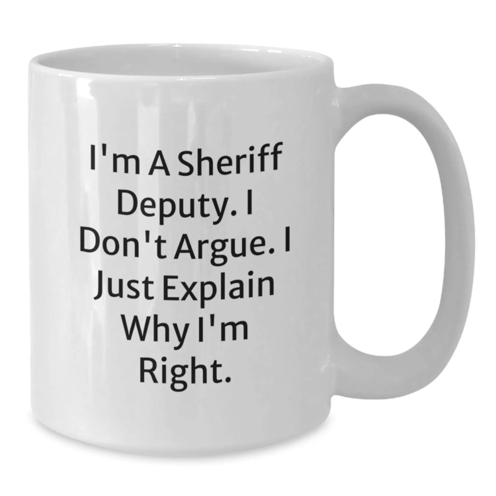 Birthday Gift Sheriff Deputy Keepsake Mug for Her – 11oz Ceramic - Additional